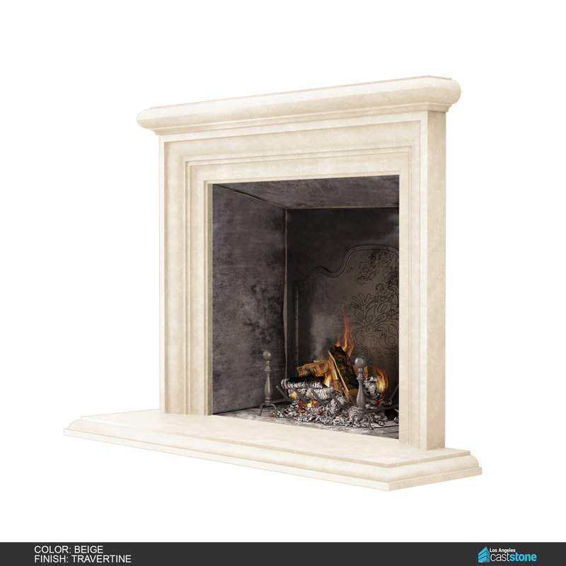 Sonoma Fireplace Surround, Travertine Beige