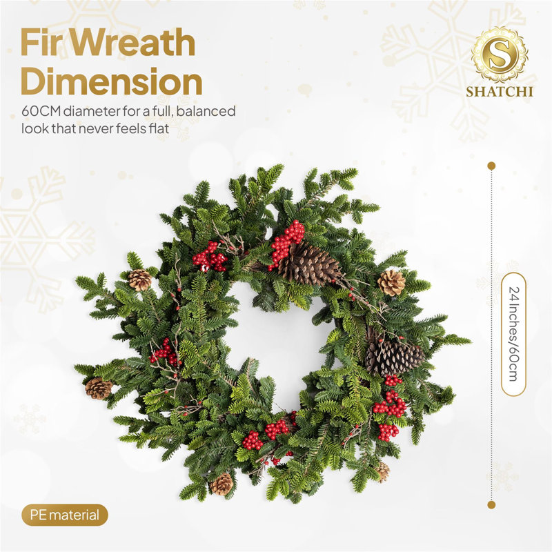 Polyethylene Wreath, 80 (cm) x 75 (cm)