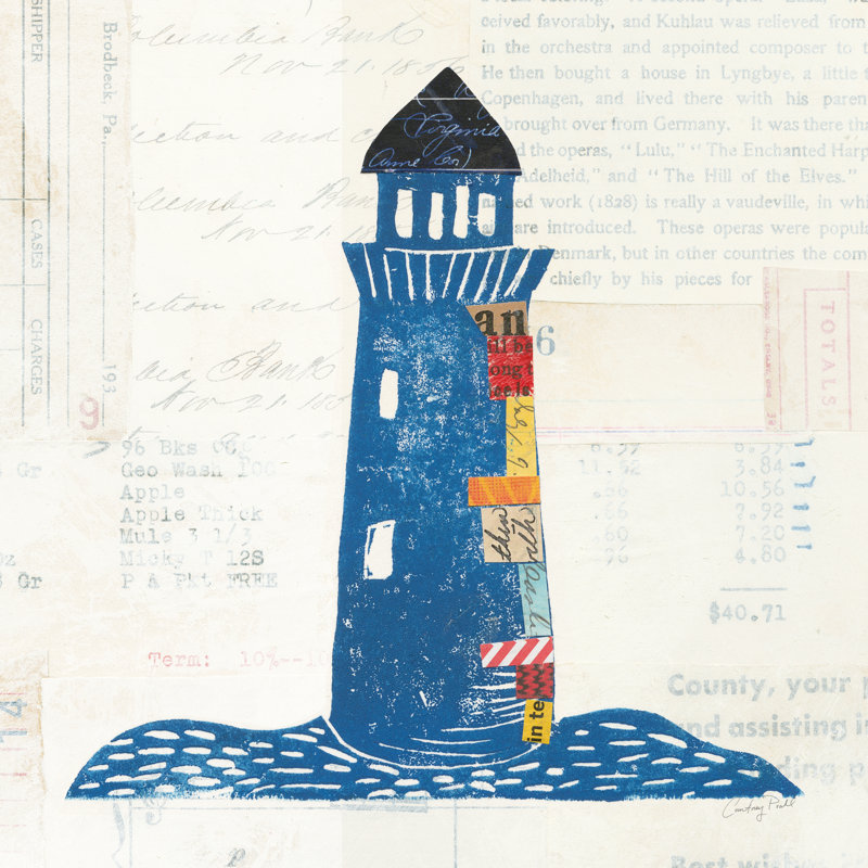 Nautical Collage II - Wrapped Canvas Print, 30cm H x 30cm W x 3.8cm D