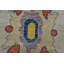 Tapis oriental en laine bleue moderne noué à la main 11 pi 11 po x 14 pi 7 po Anatolia