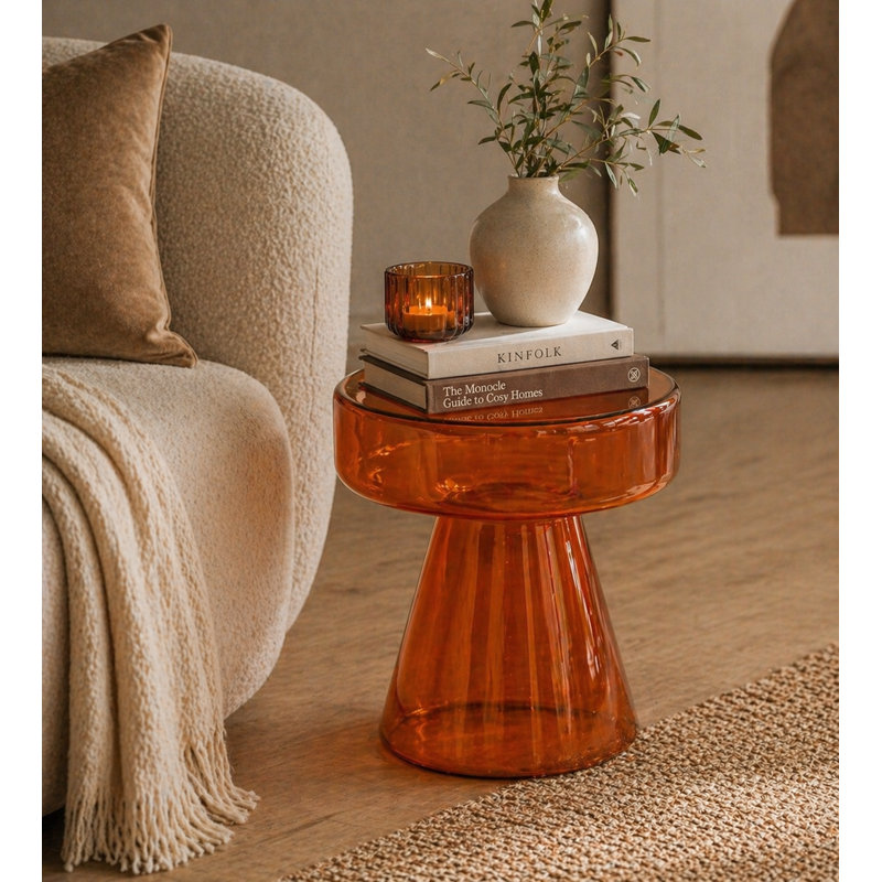 Table en verre Briar Paprika