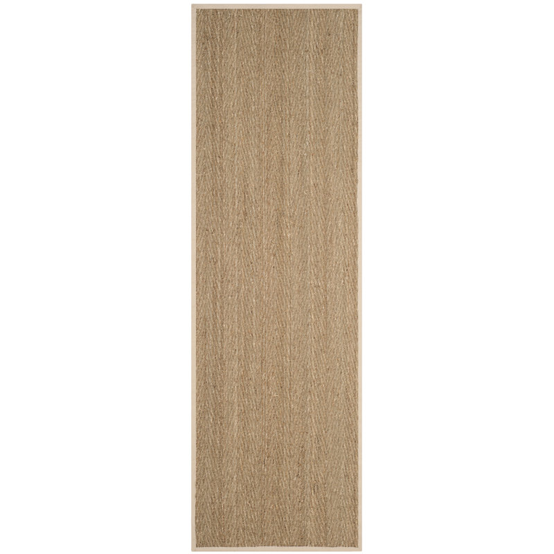 Deschamps Natural/Ivory Area Rug, Runner 2'6" x 16'