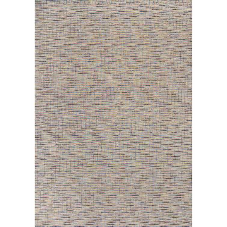 Tweedy Handmade Hand Tufted Wool Orange/Blue/Green Rug