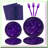 Gothic Birthday Banner 20th-40th Felt Black