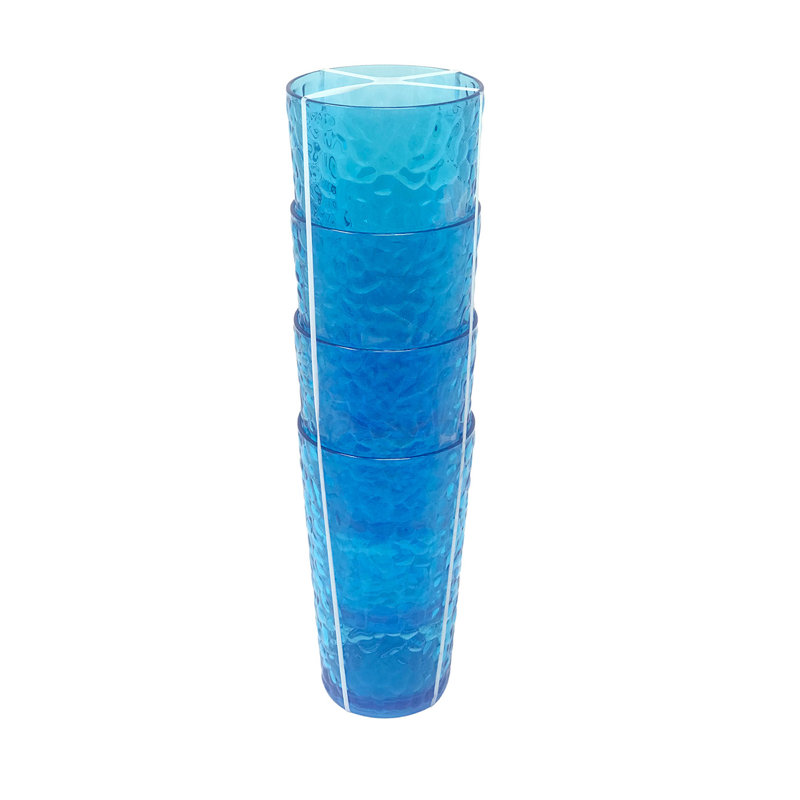 Acrylic Drinking Glass Set, 19, Blue