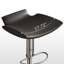 Chaise d'appoint noire et argentée (dossier de 2)-1960477496-1960477497