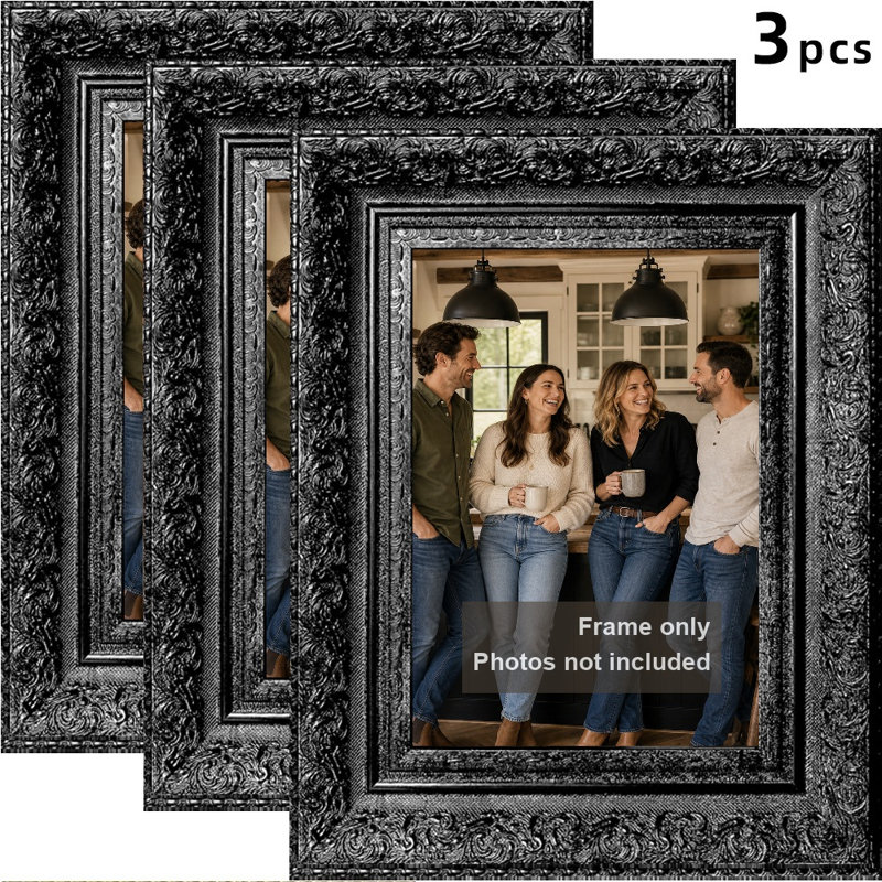 Cadre de table noir 8 pièces x 8 po 8 pièces pour décor de galerie