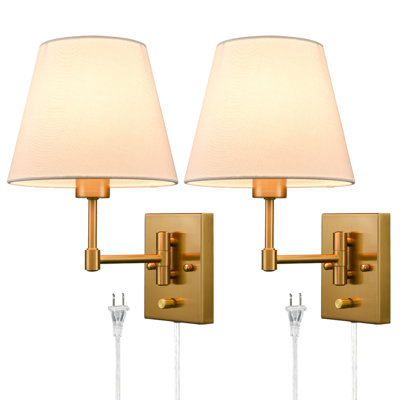 Gralin Iron Plug-in Swing Arm Sconce