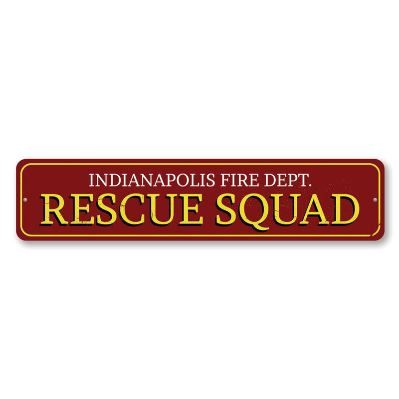 Enseigne de secours en aluminium, H 6 po x l 24 po x P 0,06 po