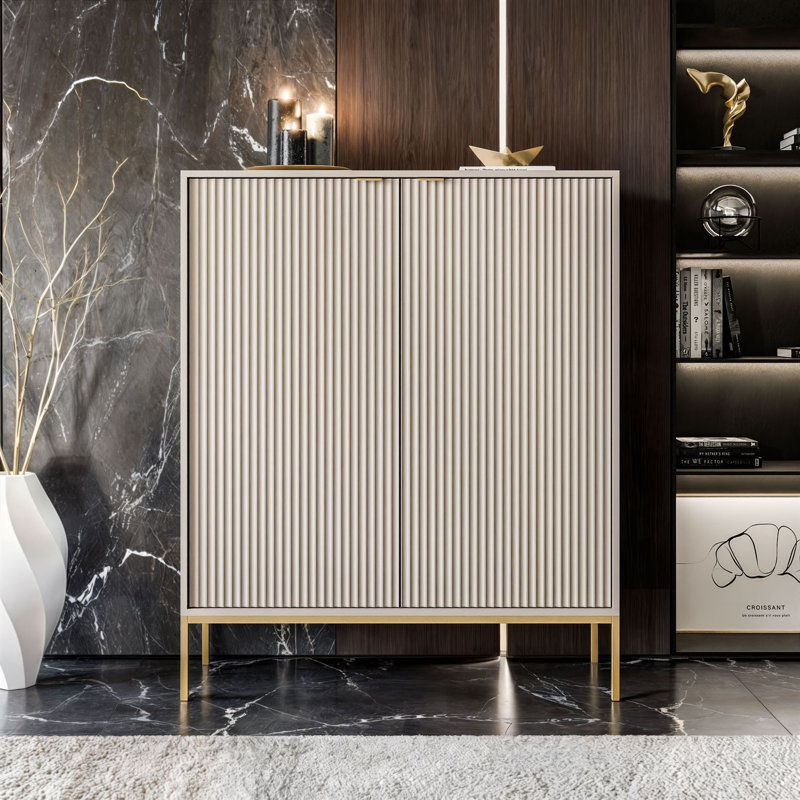 104cm Sideboard, Cashmire/Gold