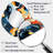 Celestial Harmony Cosmic Flow I - Abstract Unique Shape Unique Wall Mirror Decor, Blue Asymmetrical Large Mirror, Printed Metal Art-107229982