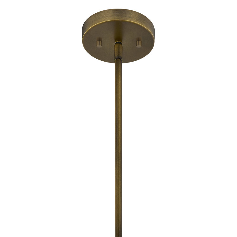 Luminaire suspendu 1 lumière Tierra Brisa en laiton Riviera par Breegan Jane