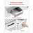 Commercial Electric Griddle, 21.06 x 11.81 inch, 1750W, 122-570°F Adjustable Temp Control, Stainless Steel Body, Half Grooved Half Flat, with 2 Spatulas, 2 Brushes, and 4 Foot Pads, for Steak