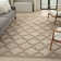 Adianey Red Barrel Studio Easy Care Trellis Brown/Beige Indoor/Outdoor Area Rug