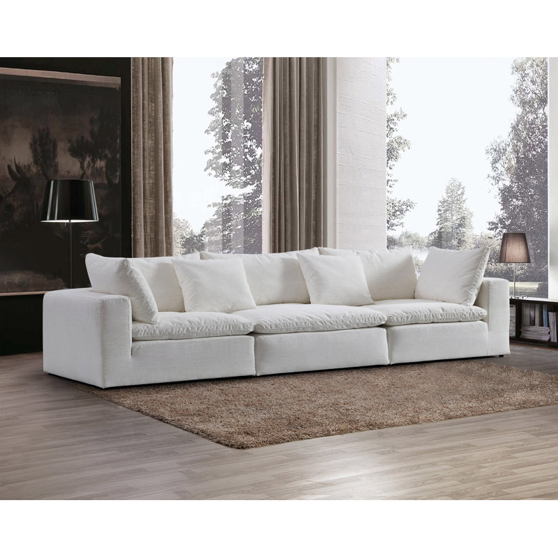 Canapé modulaire en bois 137 "de l'avant