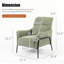 Chaises d'appoint confortables, structure métallique en tissu vert, maison industrielle moderne
