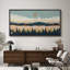 «Pastel Gradient Mountain Lake with Lush Forest», reproduction d'art sur toile encadrée-1697651136-1697651128