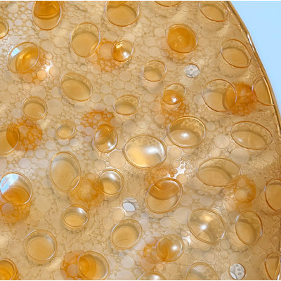 Bubbles Vinyl Non-slip Bathtub Shower Mat With Suction Cups -27" X15"