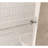 Frameless Shower Door 56-60 "W X 76" H, 1/4 "(6 Mm) Clear Tempered Glass, Explosion Proof Film, Stainless Steel Handle,Brushed Nickel-121702892