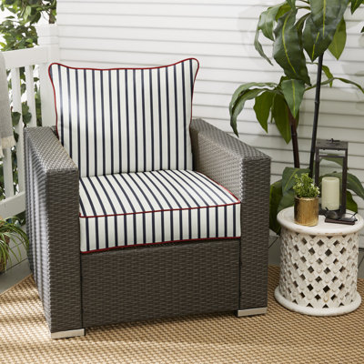 Corley Sunbrella Fabric Deep Seating Seat and Back Cushions