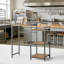 Mini-réfrigérateur à 6 niveaux avec rangement, organisateur de cuisine polyvalent avec bar à café, tablette pour micro-ondes et tablettes réglables pour un dortoir, un appartement ou un bureau