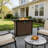 43 in Outdoor Wicker Gas Fire Pit Table With 50,000 BTU, Propane Fire Pit Table with CSA Certified For Patio & Backyard