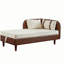 Canapé de rangement 65 po en polyuréthane brun et velours beige-1961927366