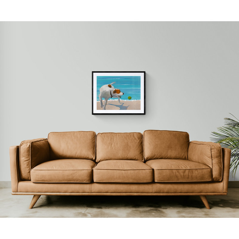 Fetch Print by Phyllis Adams, Black Framed Paper, 25.25" H x 31.25" W