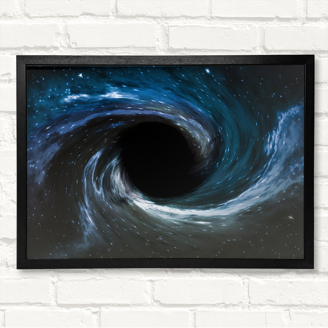 Vortex In Space Black Hole Gerahmter Druck