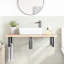 Bryonna 100cm Solid Wood Bathroom Vanity Top-341446093