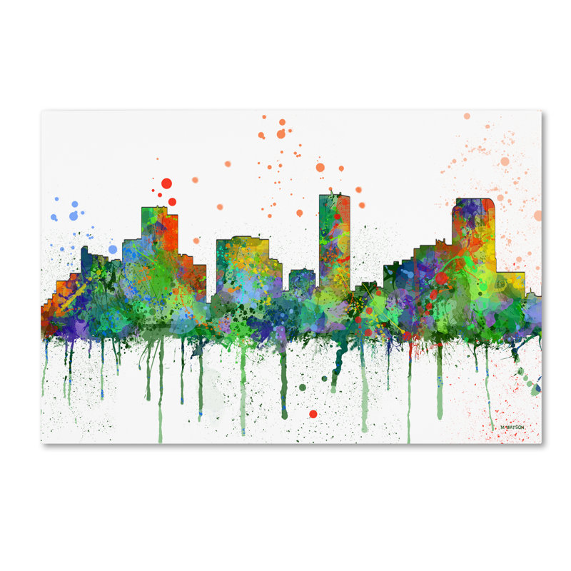 « denver colorado horizon mclr-1 », impression sur toile tendue, H 12 po x l 19 po x P 2 po