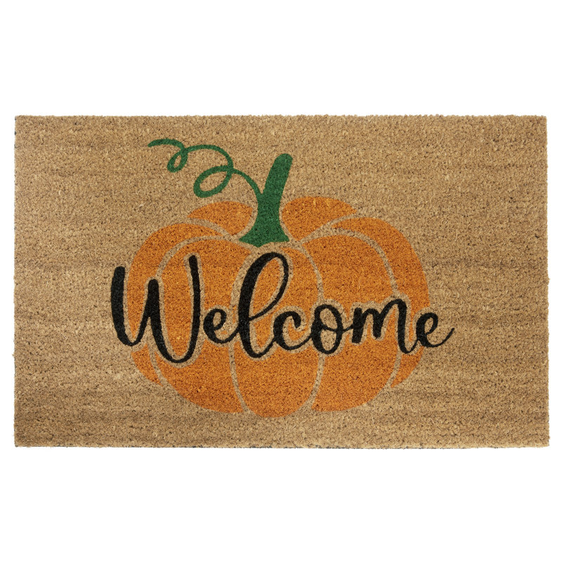 Mix Mats Welcome Pumpkin Doormat
