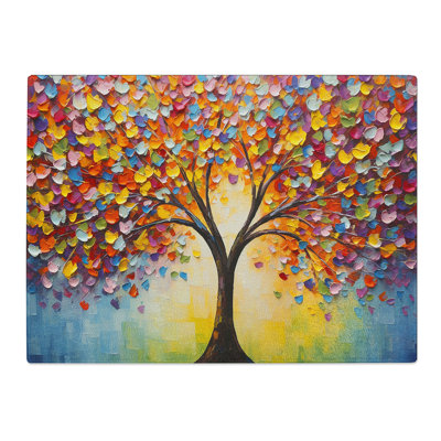 Tree Palette Knife No.4  Glass Chopping Board