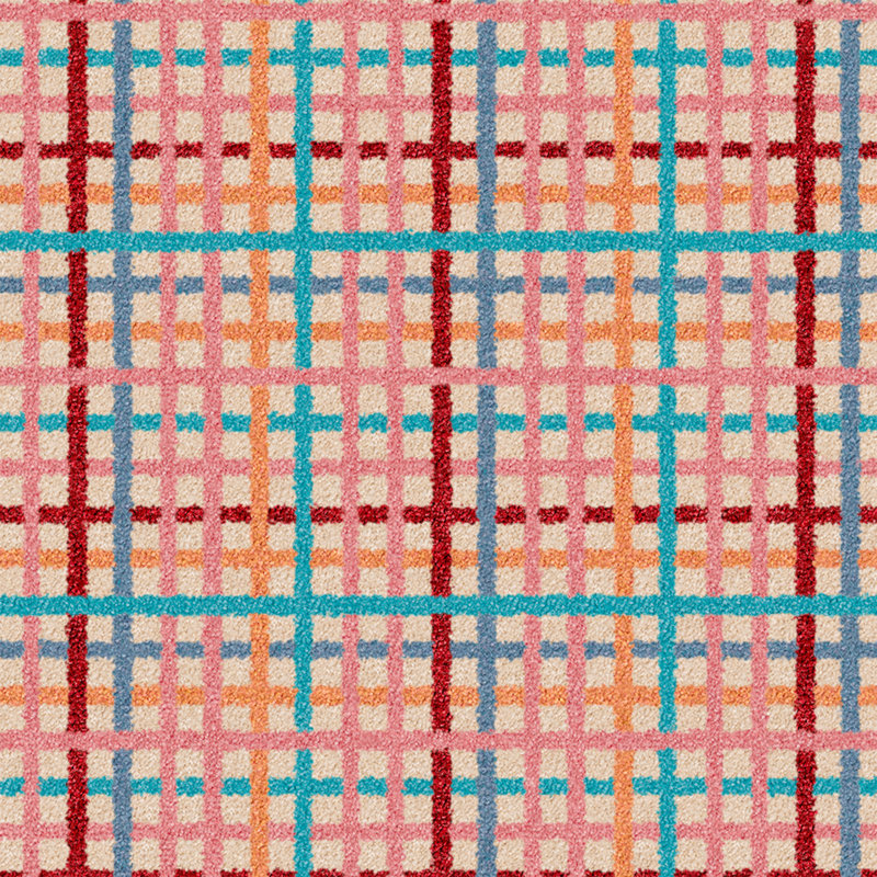 Tissu écossais «Happy Holiday», 7'8"x10'9" Rectangle