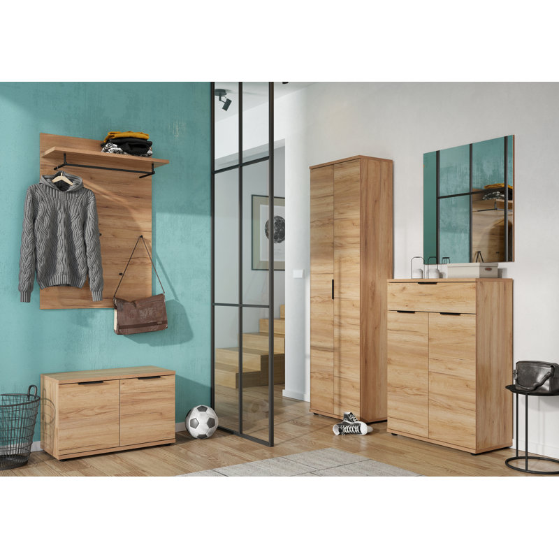 Mcconnell 2 Door Manufactured Wood Wardrobe