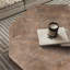 Table basse octogonale en bois avec patchwork de style campagnard 30 pouces