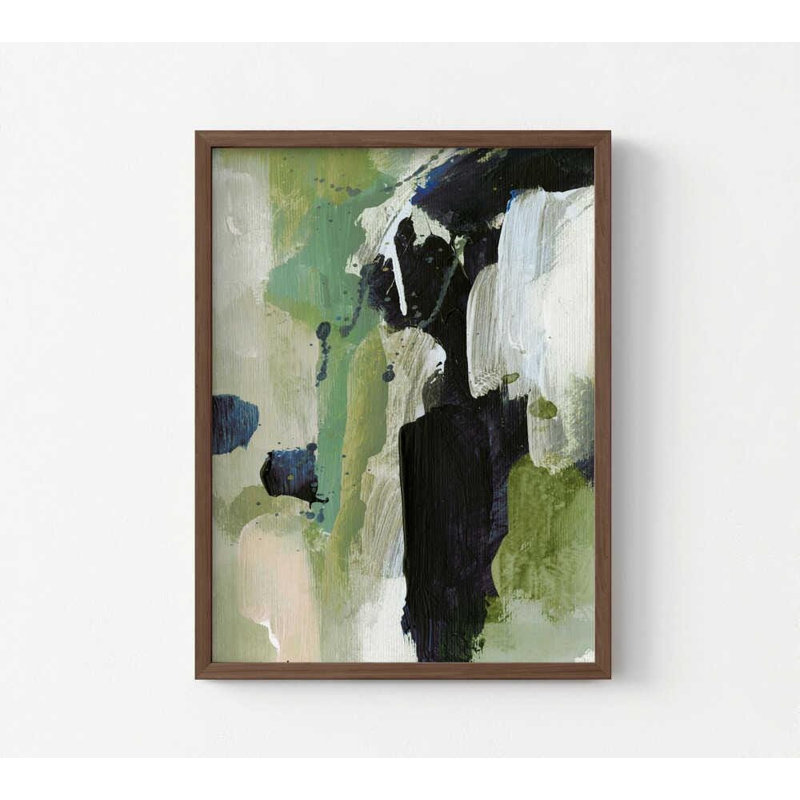 Chute d'eau, art mural: aquarelle monochrome, 8" H x 10" W, Brown, Brown, Does Not Apply