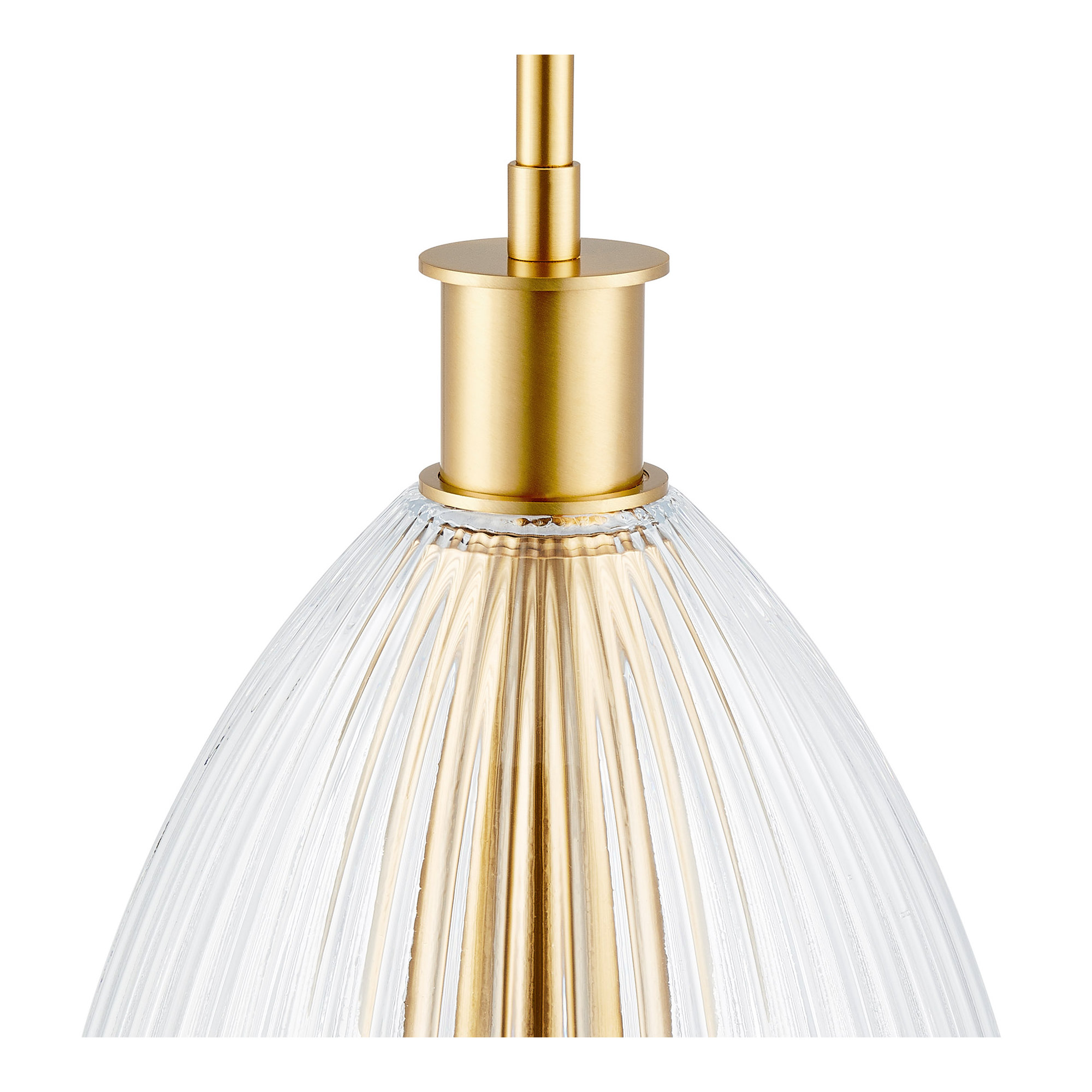 Whistler 1-Light Pendant in Natural Brass, 15.5" H x 10" W x 10" D