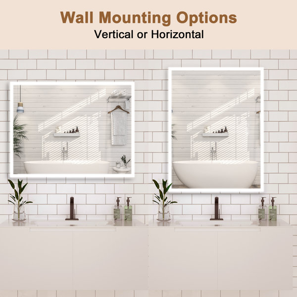 Boyel Living Rectangle LED Wall Mirror & Reviews | Wayfair