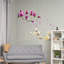 White and Pink Magnolia Flowers Wall Sticker