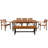 Outdoor Wood Dining Set For 7-8 Person