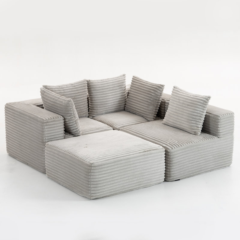Canapé modulaire Compress Sofa Magic, Gris cendre