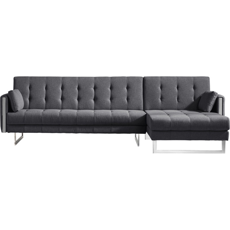 Palomino Chaise Sectional, Dark Gray, Right Hand Facing