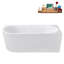 Baignoire autoportante 59 po avec plateau interne 59 po Streamline-101413081