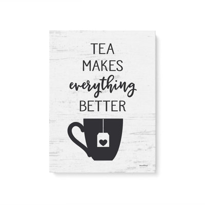 «Tea Makes Everything Better» par Art graphique à lettres et doublé