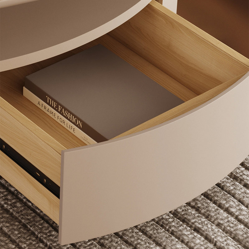 Table basse ovale en pierre supercristalline, H 16,1 po x l 47,2 po x P 27,6 po, Noir / blanc