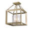 Plafonnier semi-encastré à trois lumières de 11,75 po Averee-1878569931