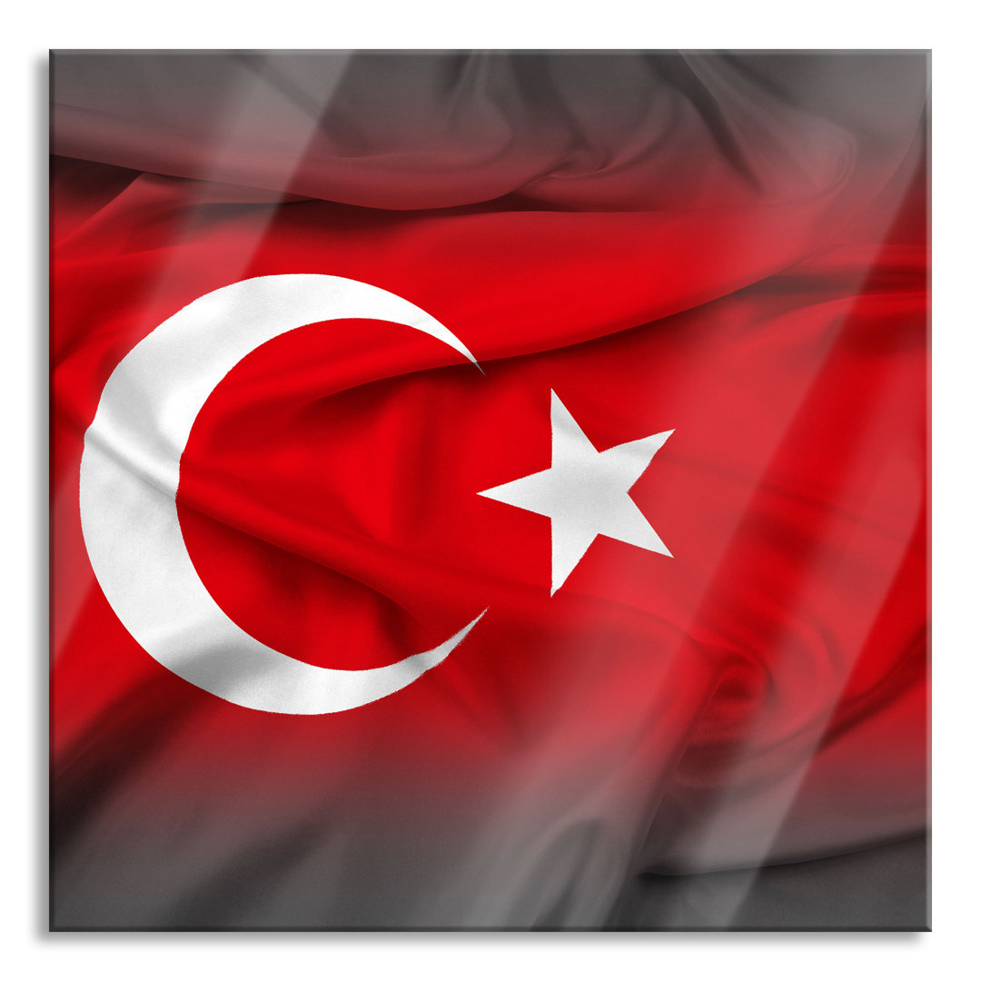 Glasbild "Flagge Der Türkei"