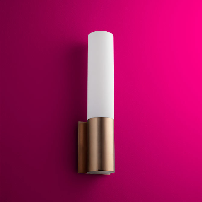 Plafonnier encastré à 1 lumière DEL à intensité variable Goolby, Cuivre satiné