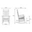 Ensemble de 2 chaises berçantes d'extérieur Aritu-1295504293